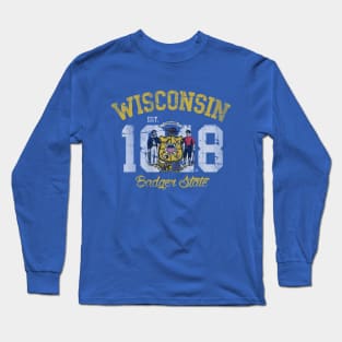 Vintage Wisconsin Badger State Long Sleeve T-Shirt